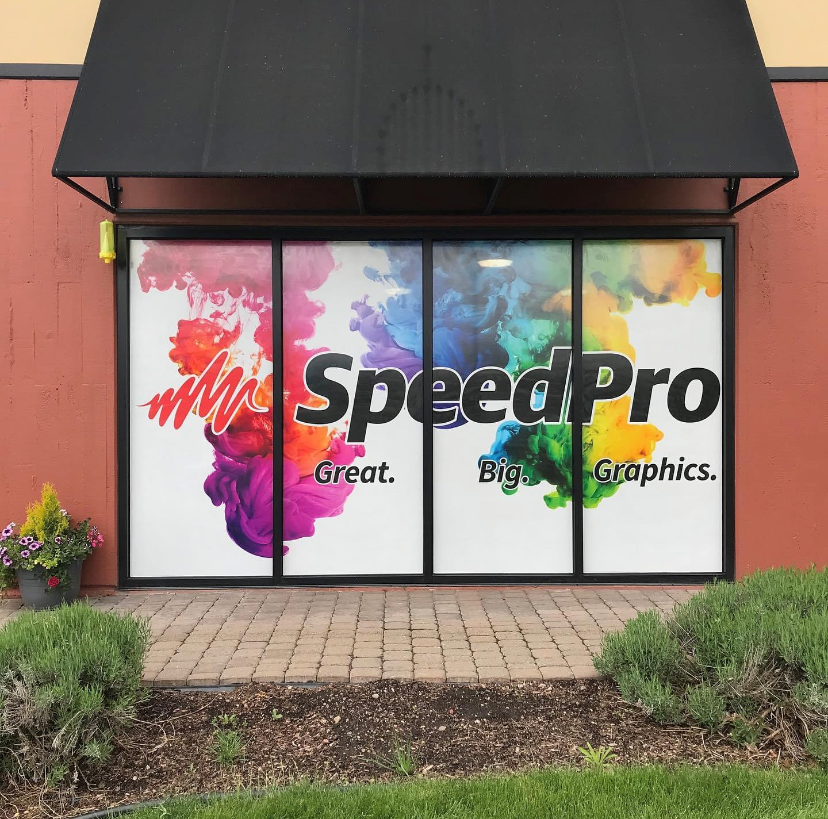 Installed SpeedPro window graphics